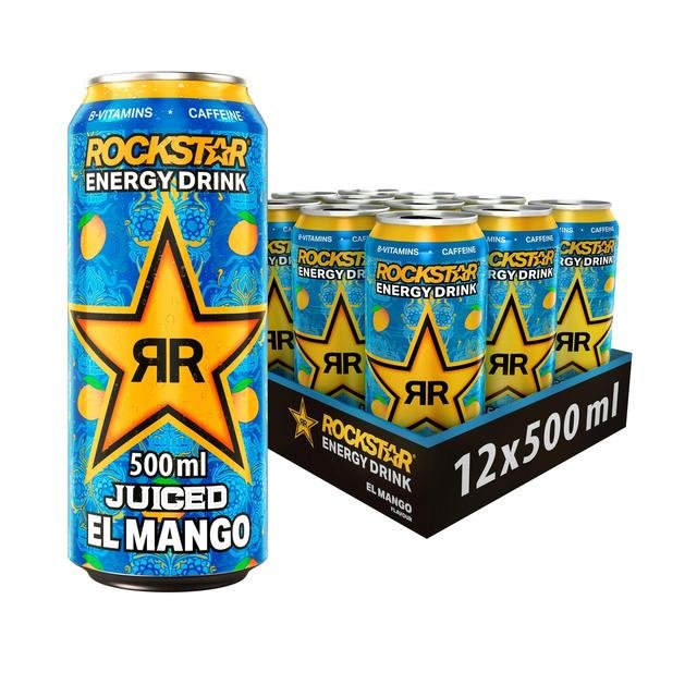 12x500ml Case of Rockstar Juiced El Mango - Best Before 31/08/2024 - BestBargain Norwich